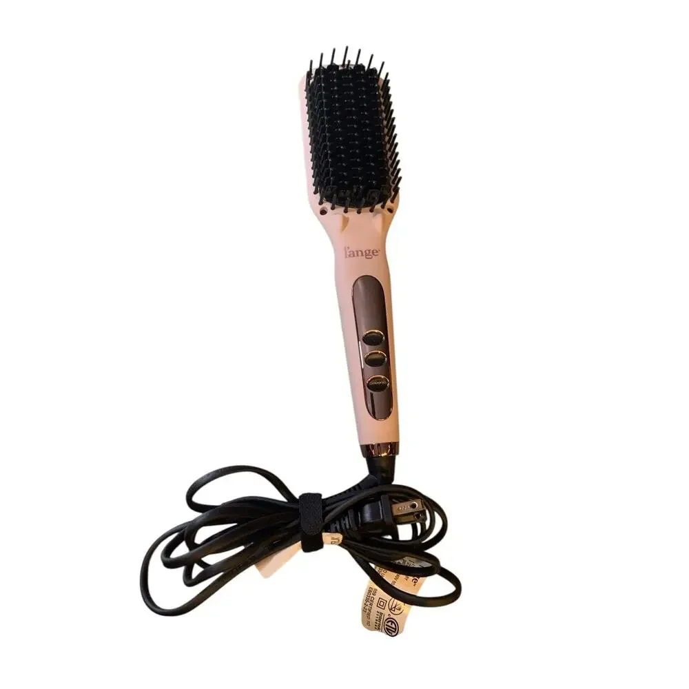 L'ange Le Vite Hair Brush Straightener Pink Blush Ceramic Thermal Ion HT018Y